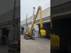 掘削機の取り壊し