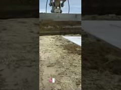 掘削機の傾斜バケツ