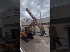 BS900 ボードのセリウムによって証明されるデモが付いている長いリーチのための 30 トンのクラムシェル掘削機の伸縮式アームを見る